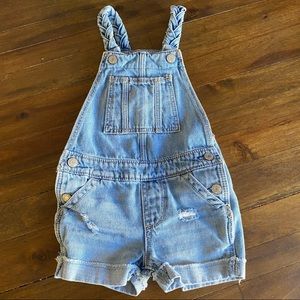 Gap denim overalls